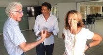 Jean-Jacques Éroles, ex-maire de La Teste de Buch, Patrick Cohen journaliste, Christine Delmas Conseillère municipale